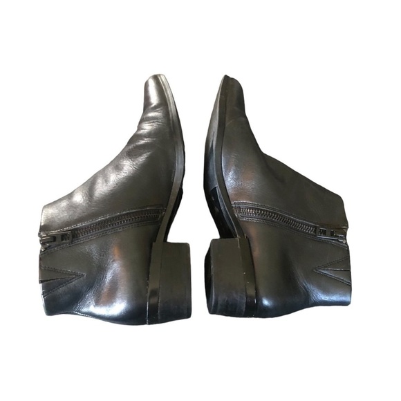 Coach Montana Butter Soft Leather Black Booties Sz.6B Fall Boots Pointy Toe - Picture 4 of 8